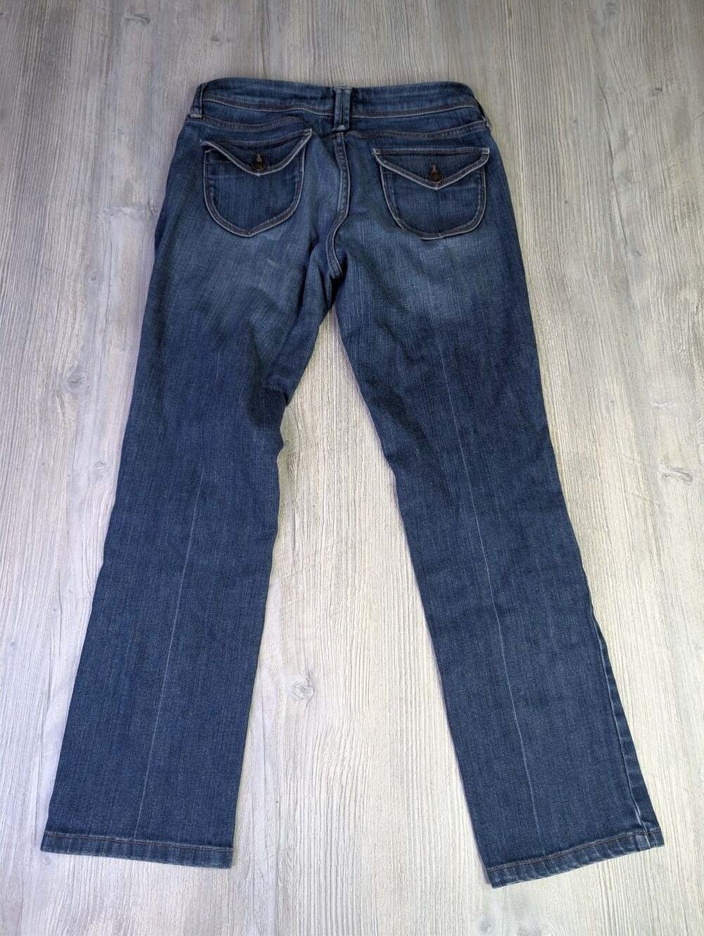 Banana Republic Women's Dark Wash Low-Rise Straight Leg Jeans‎ Size 2 - Picture 10 of 10